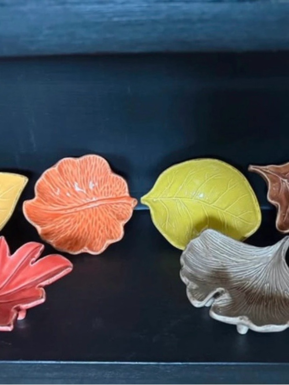Vintage Vietri ceramic dipping bowls, complete set of 6